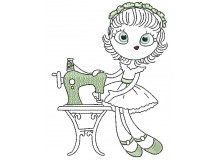 Stickdatei - Sewing Girl 7